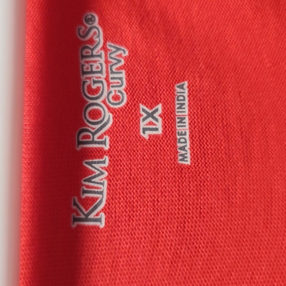 EUC Kim Rogers Women's Short Sleeve Top, Size 1X - Picture 3 of 4